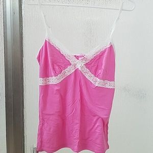 Victoria Secret Pink Lace Trim Camisole